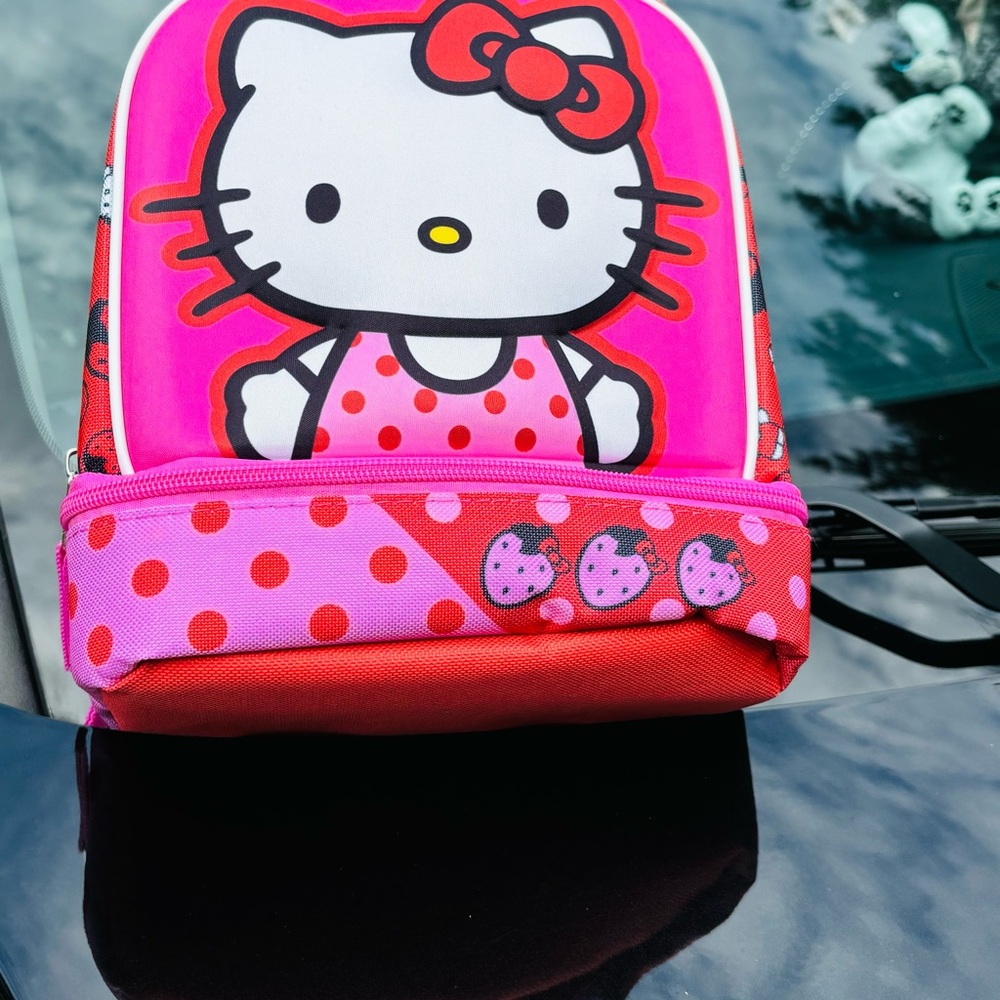 Hello Kitty Pink and Red Backpack - Picture 2 of 8